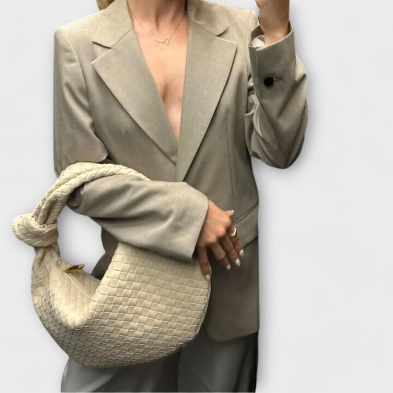 Léora. - Große geflochtene Damenhandtasche