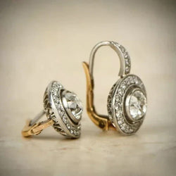 Antike Silber Ohrringe mit Zirconia
