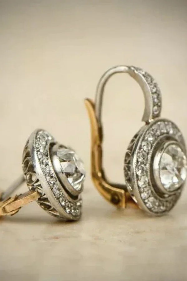 Antike Silber Ohrringe mit Zirconia