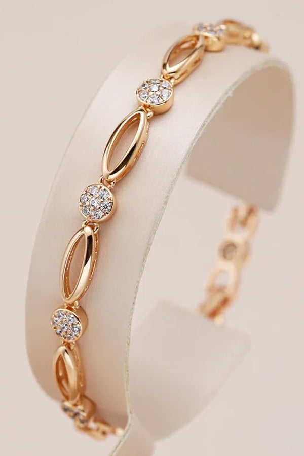 Elegantes Armband mit goldenem Zirkonia