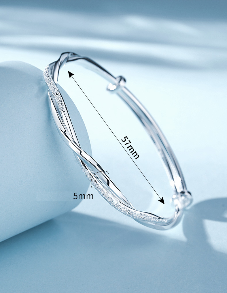 Schönes Geflochtenes Silberarmband