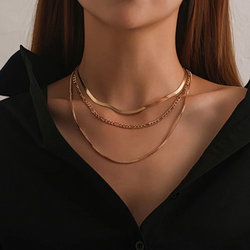 Vintage Gold 3-teilige Schichtkette