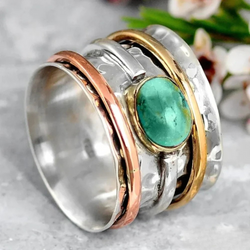 Vintage Gold und Silber Ring