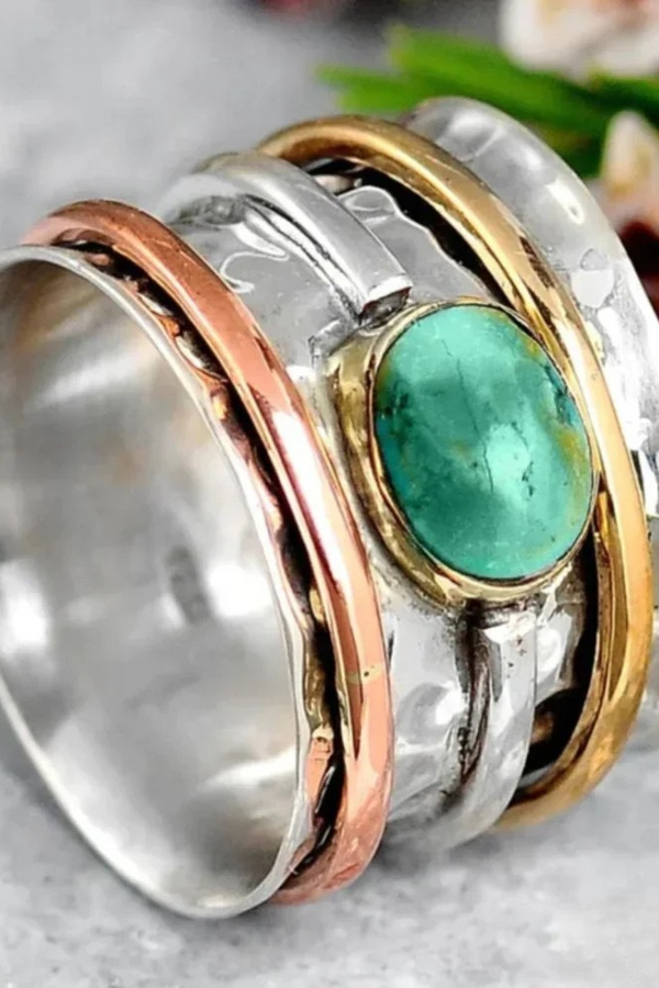 Vintage Gold und Silber Ring