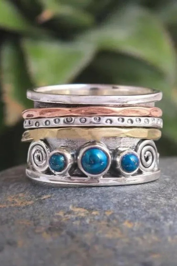 Bohemian Sapphire Meditation Ring