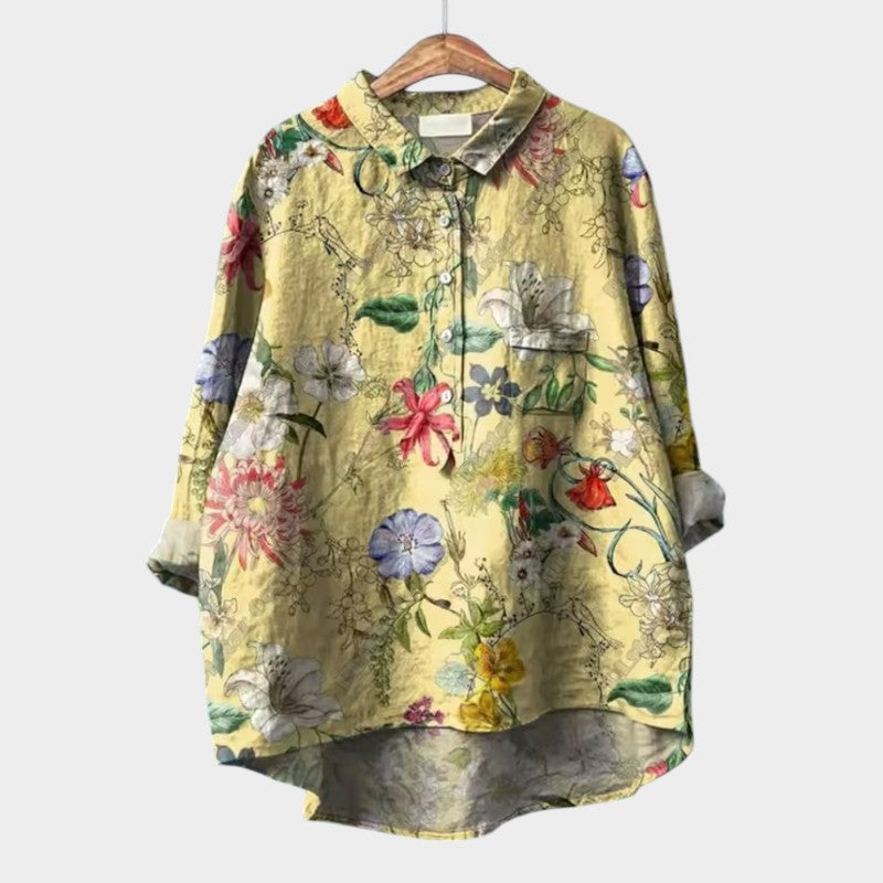 Livia | Premium Bluse mit Spitzenverarbeitung