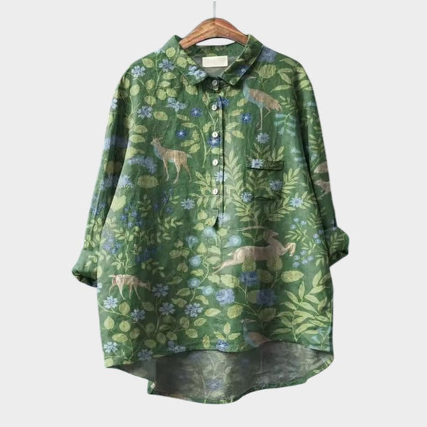 Mariska | Premium Bluse mit floralen Mustern