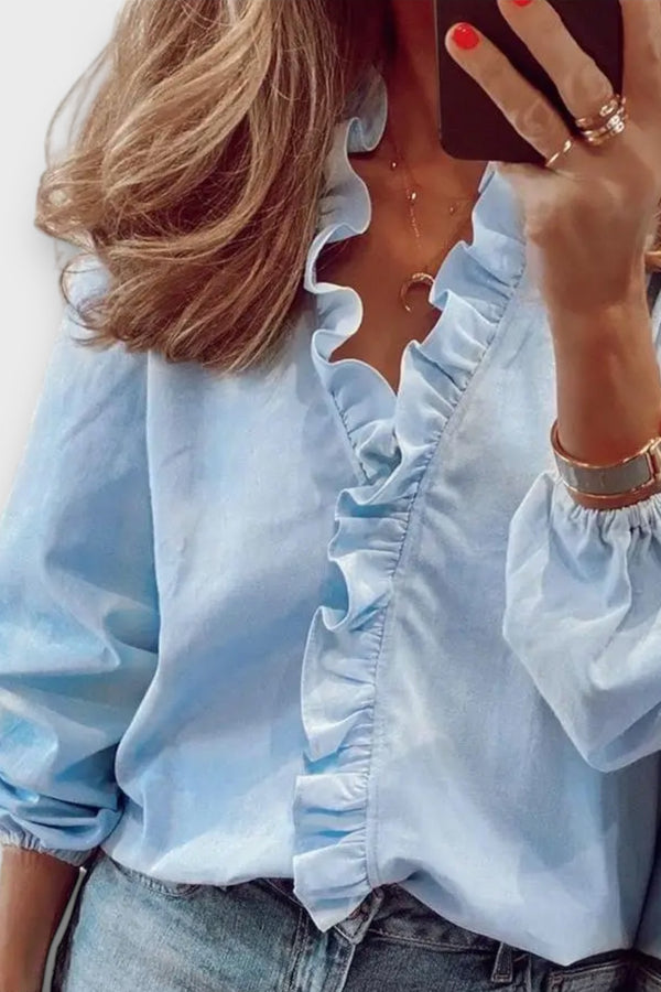 Amie - Elegante Rüschenbluse