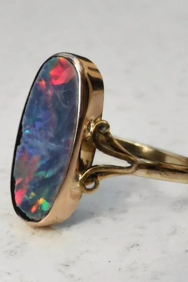 Retro Bunter Opal Ring