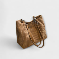 Léora. - Weiche Cord-Schultertasche